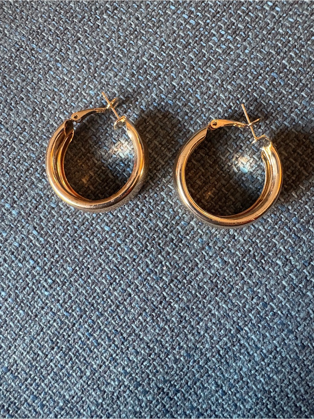 Gold Hoop Earrings - Classic Chunky Hoop Earrings